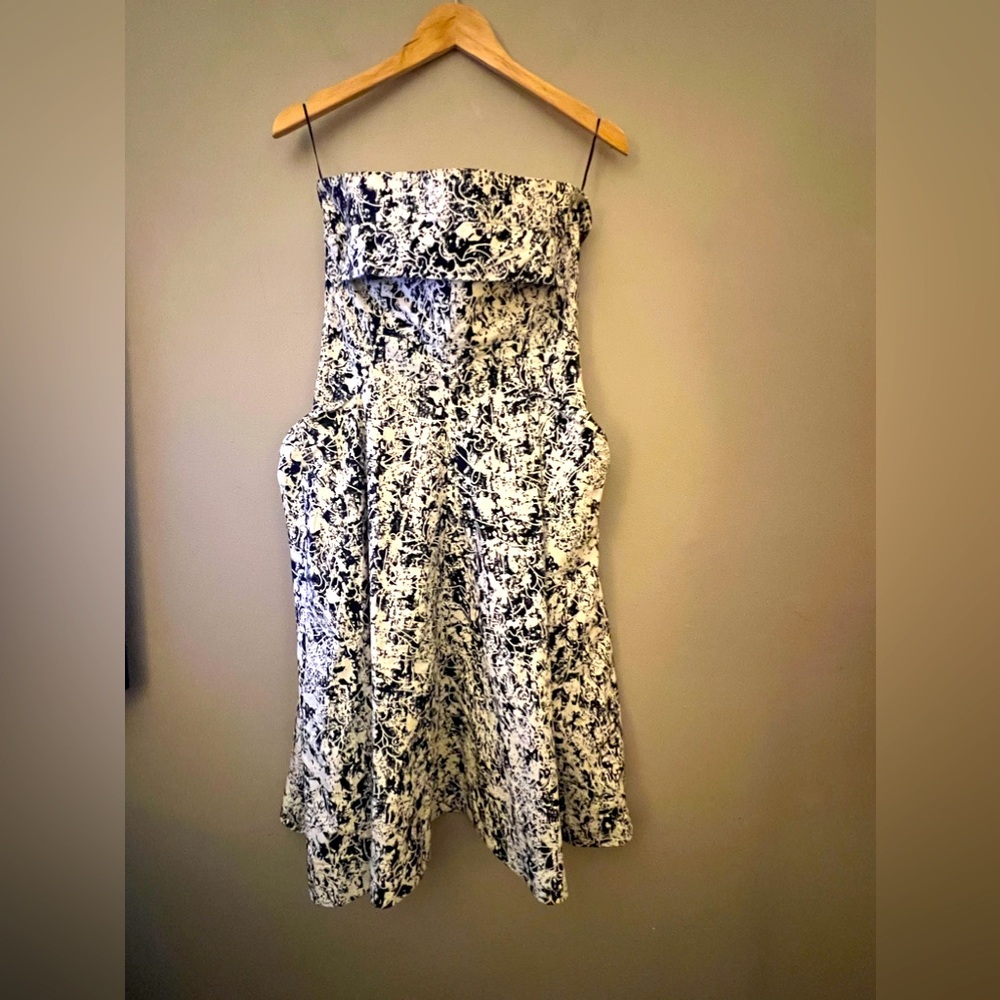 Jil Sander Risiko Build In Zipper Bra Strapless Dress Size 6 EU 36